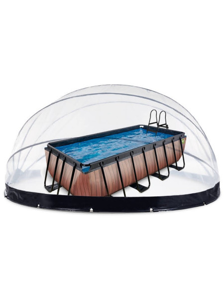 Басейн EXIT із куполом та тепловим насосом 400×200×100 см, "Дерево"